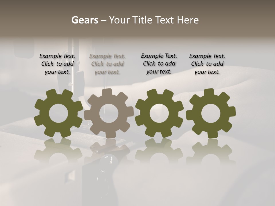 Red Embroidery Clothes PowerPoint Template