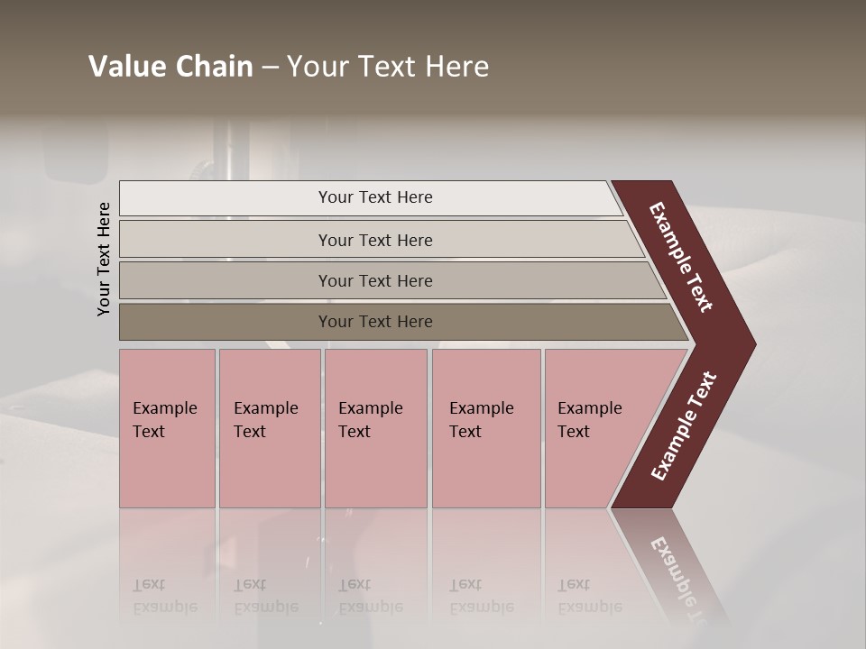 Red Embroidery Clothes PowerPoint Template