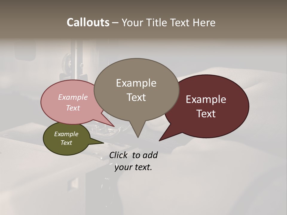 Red Embroidery Clothes PowerPoint Template