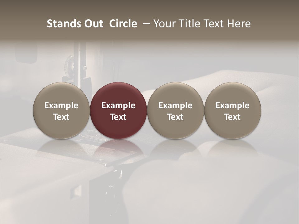 Red Embroidery Clothes PowerPoint Template