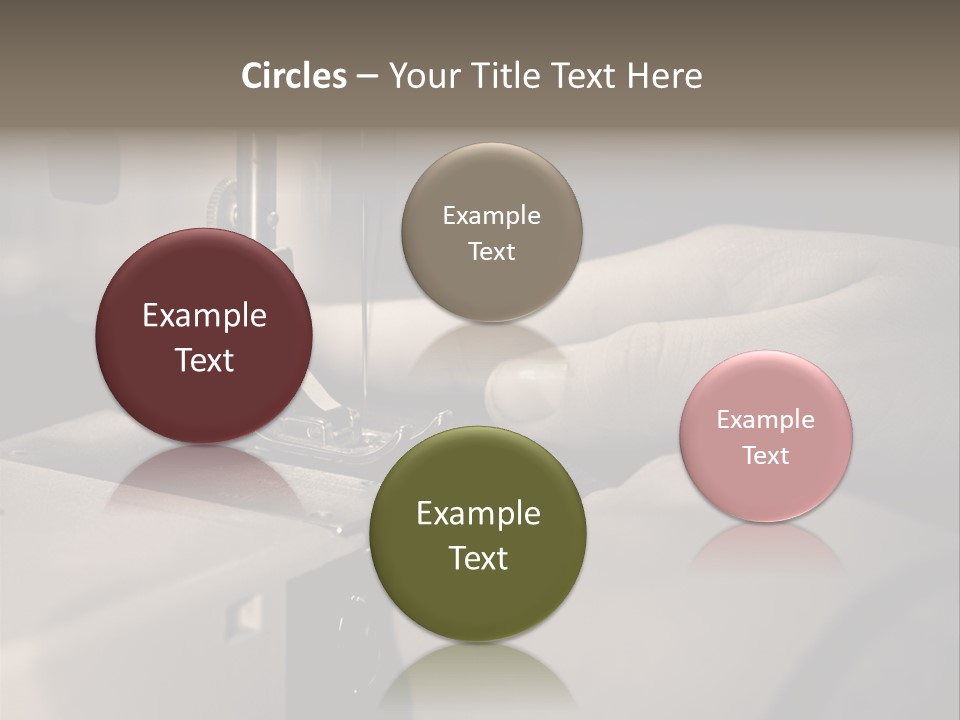 Red Embroidery Clothes PowerPoint Template