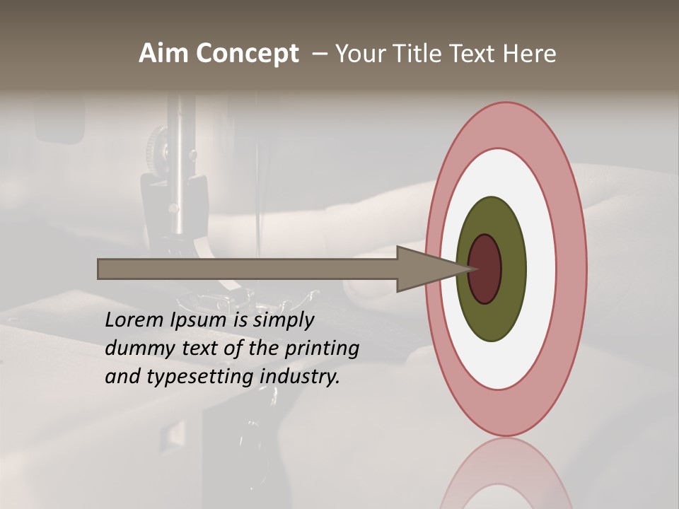 Red Embroidery Clothes PowerPoint Template