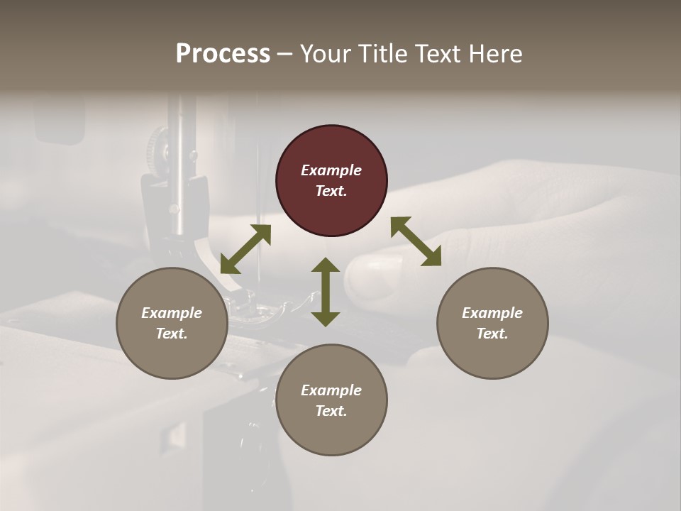 Red Embroidery Clothes PowerPoint Template