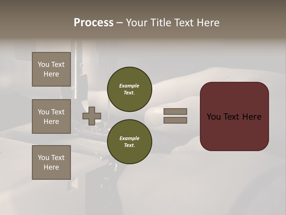 Red Embroidery Clothes PowerPoint Template