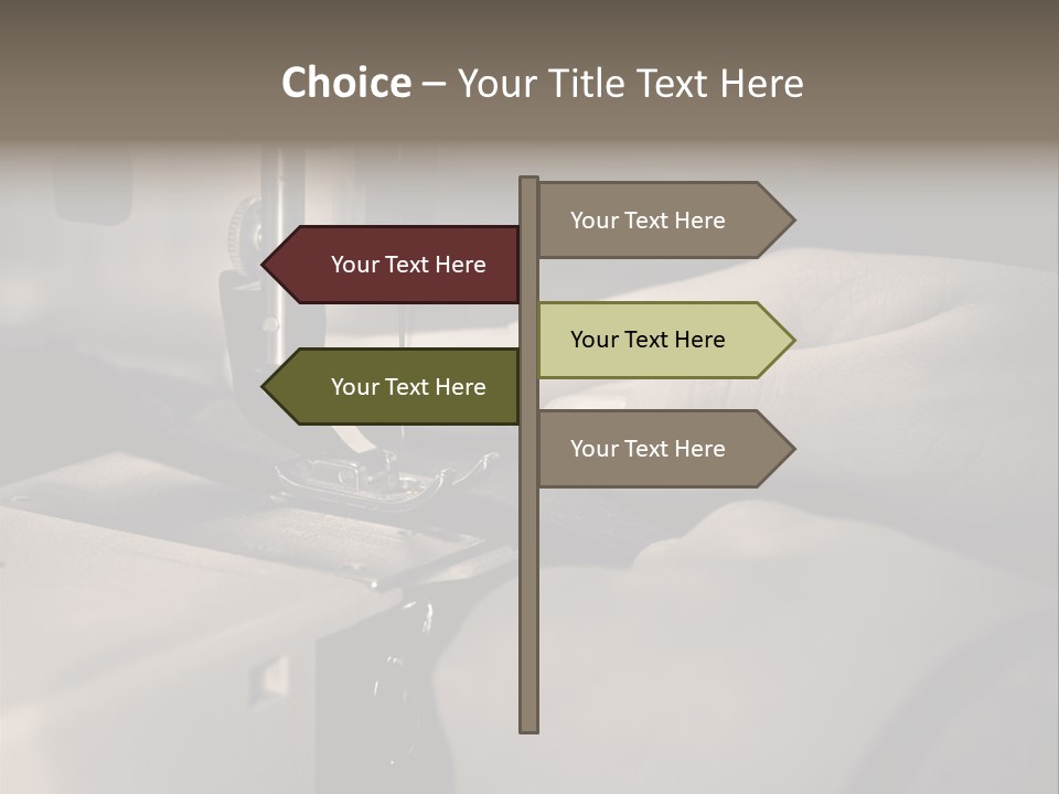 Red Embroidery Clothes PowerPoint Template