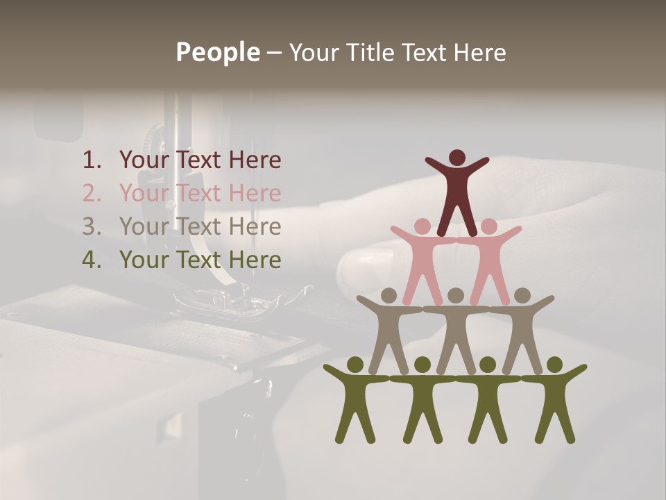 Red Embroidery Clothes PowerPoint Template