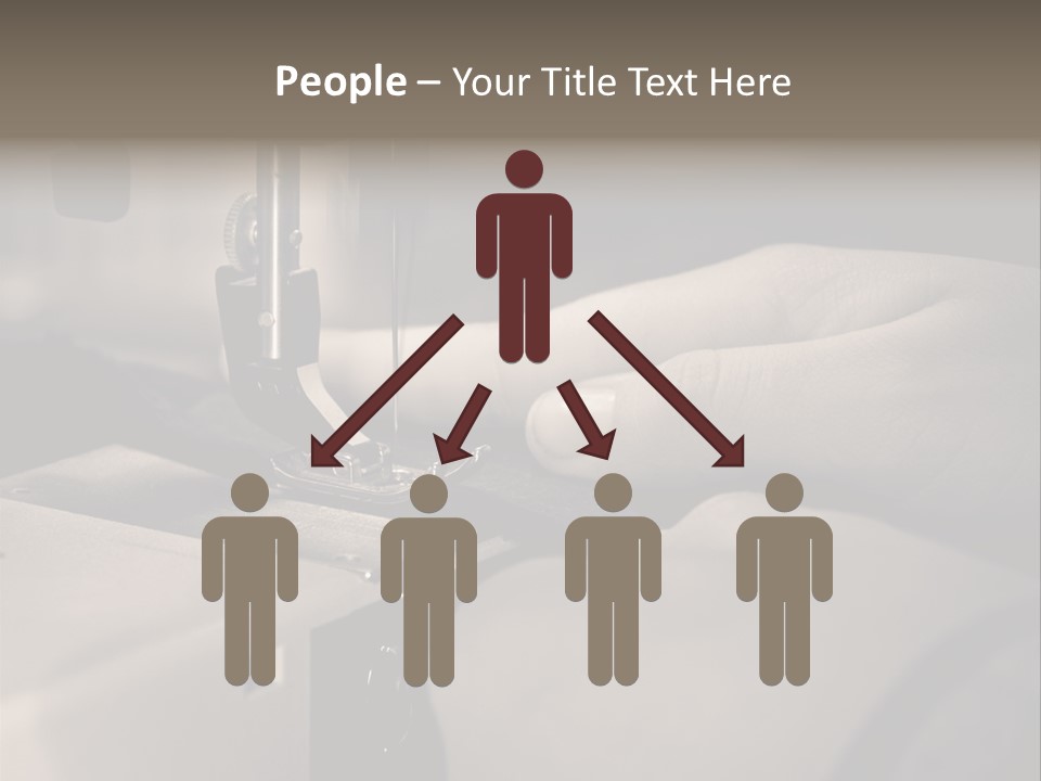 Red Embroidery Clothes PowerPoint Template