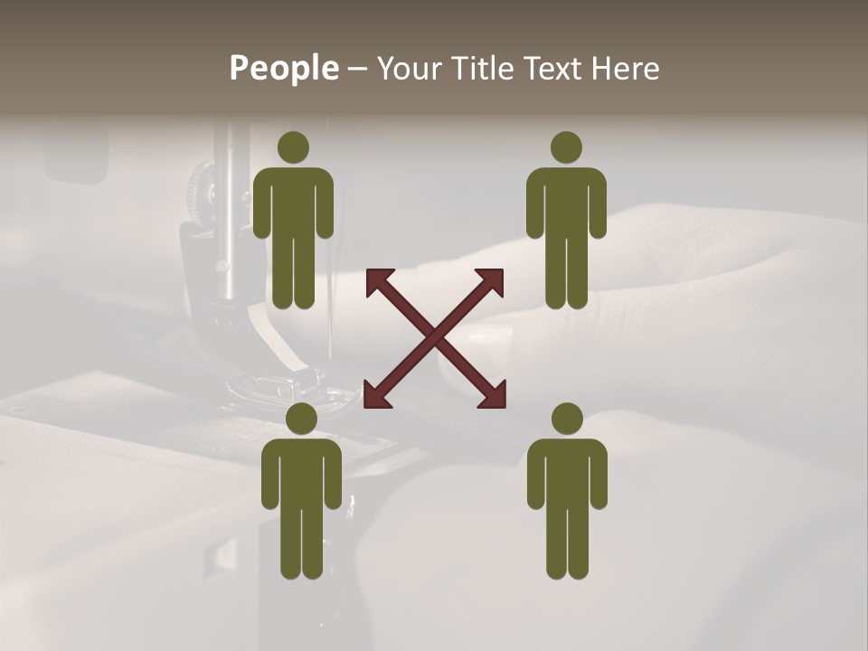 Red Embroidery Clothes PowerPoint Template