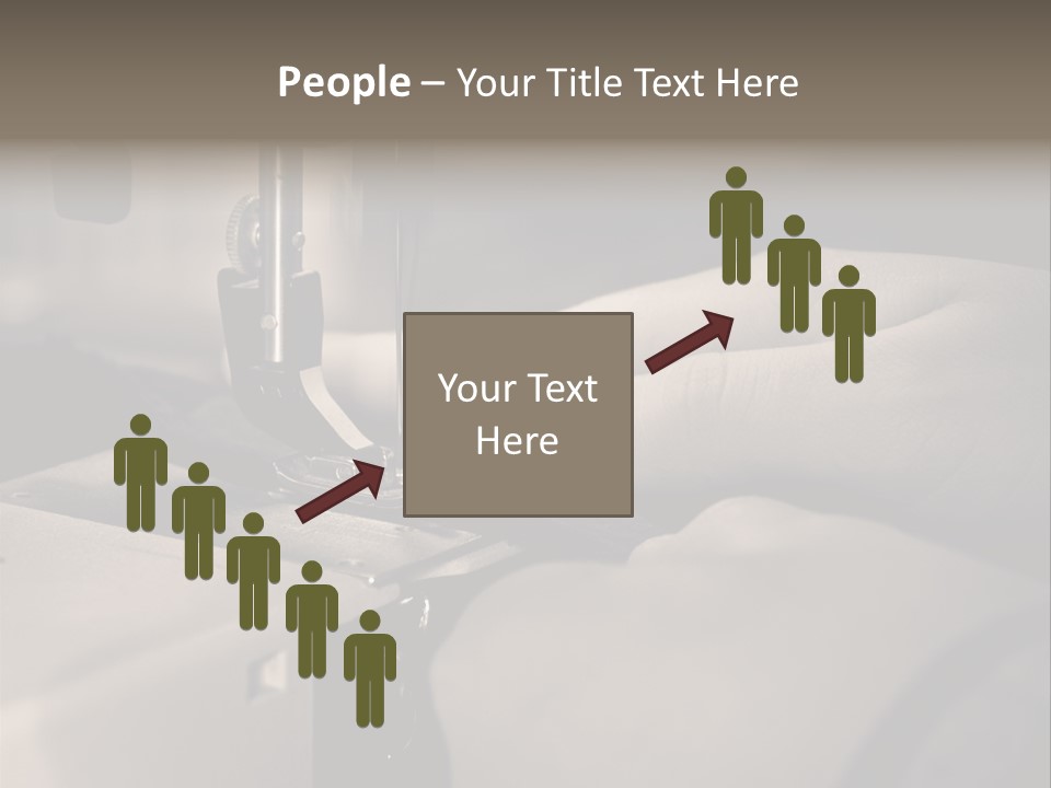 Red Embroidery Clothes PowerPoint Template