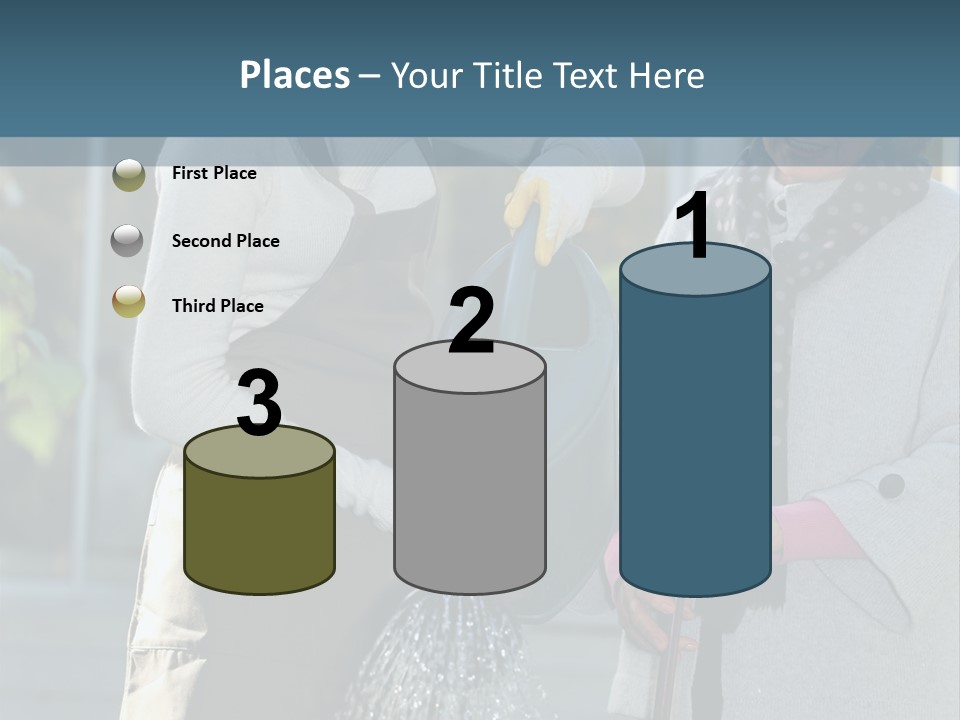 Daughter Frontview Helping PowerPoint Template