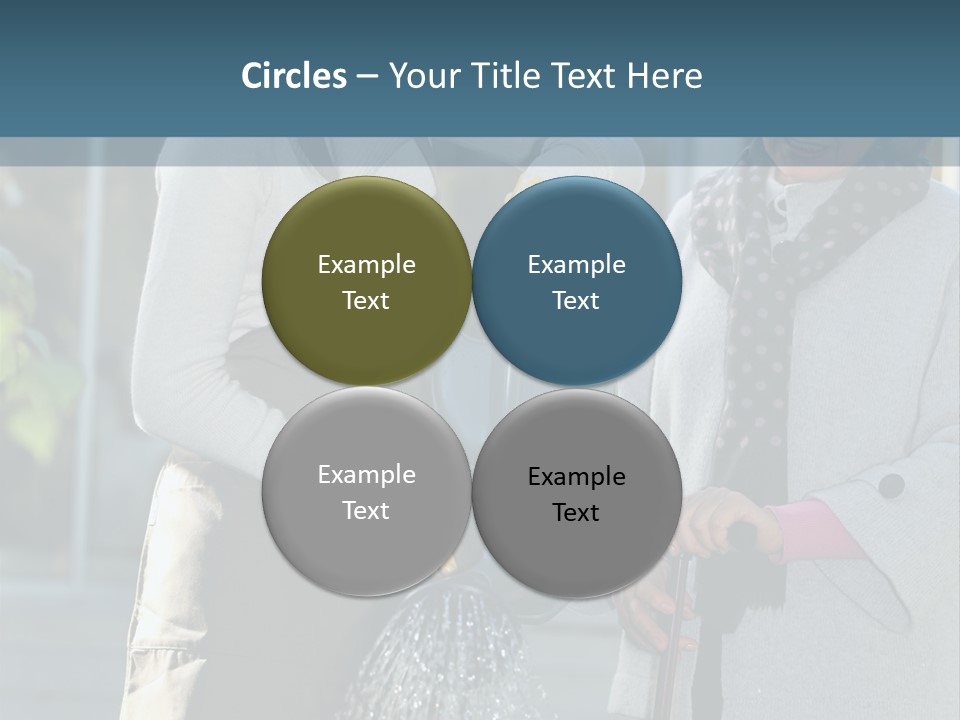 Daughter Frontview Helping PowerPoint Template