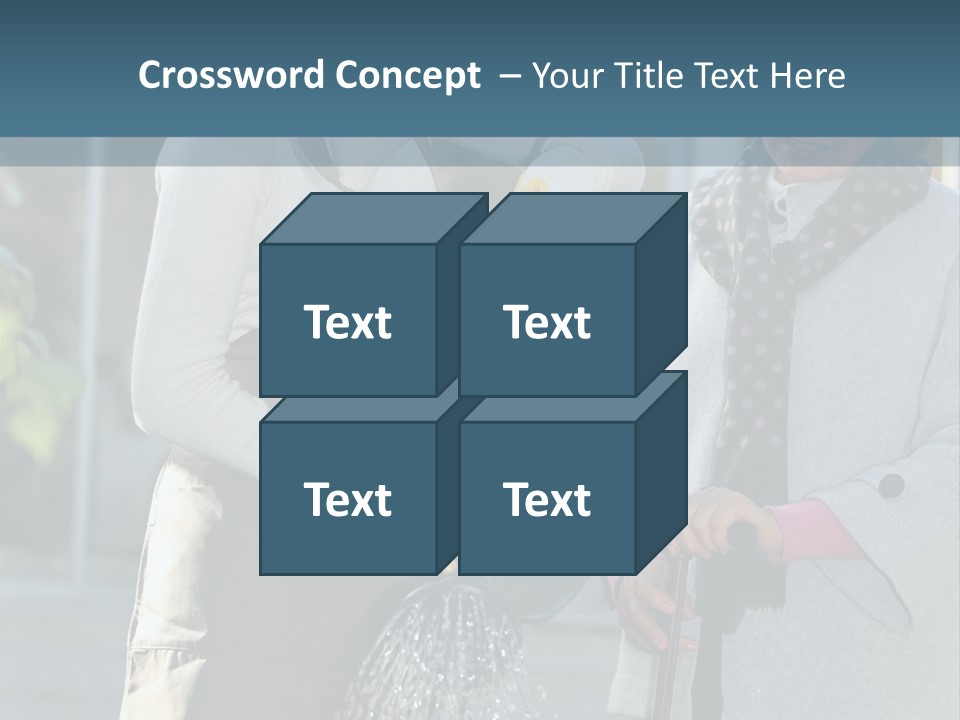 Daughter Frontview Helping PowerPoint Template