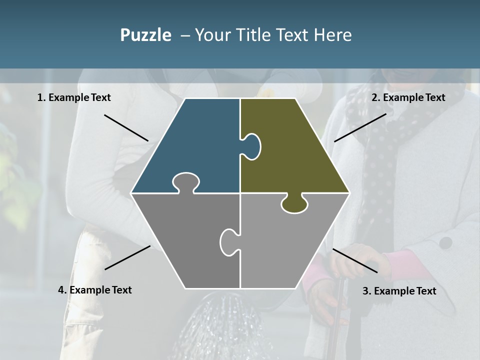 Daughter Frontview Helping PowerPoint Template