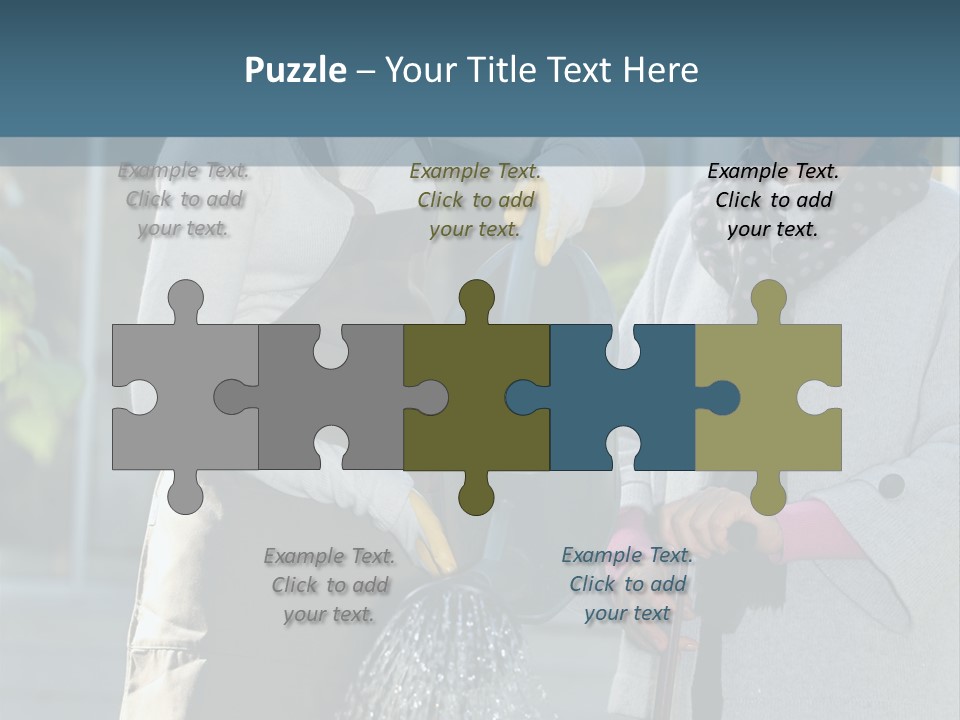 Daughter Frontview Helping PowerPoint Template