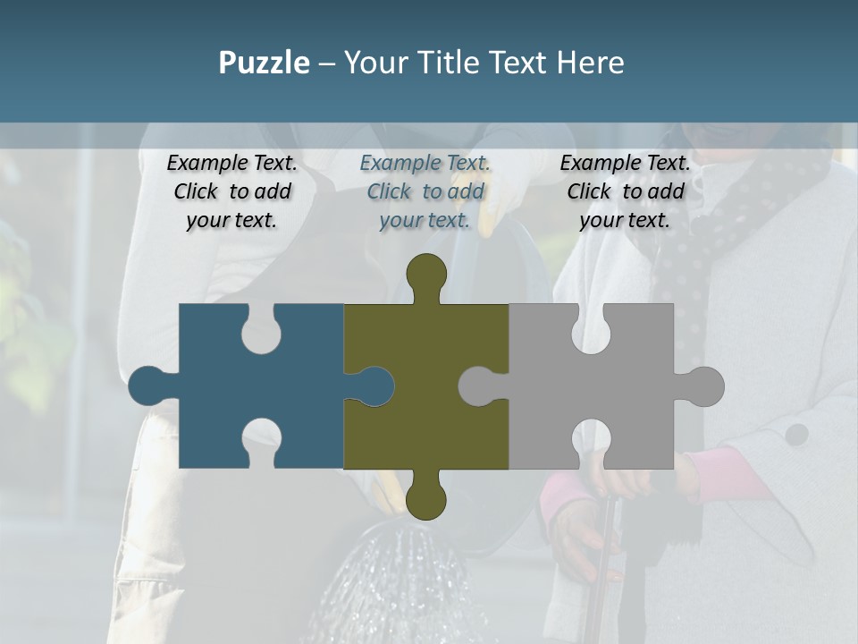Daughter Frontview Helping PowerPoint Template