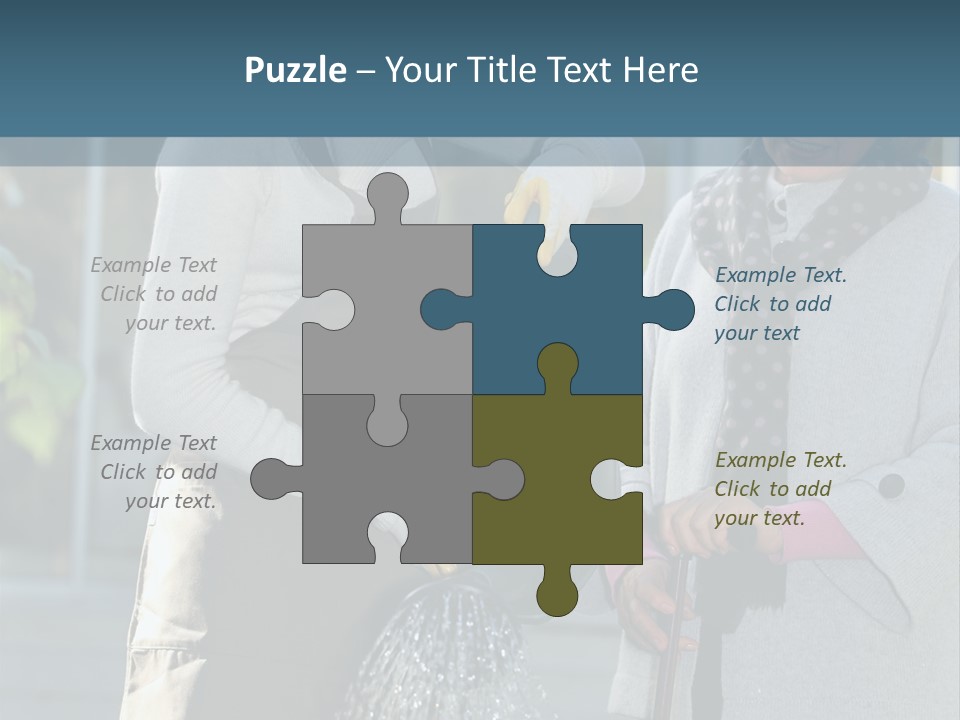 Daughter Frontview Helping PowerPoint Template