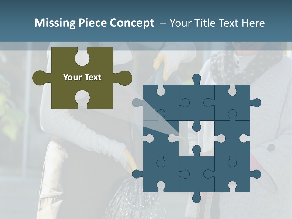 Daughter Frontview Helping PowerPoint Template