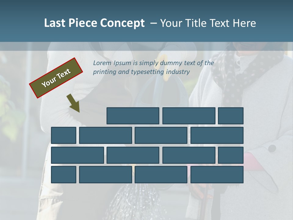 Daughter Frontview Helping PowerPoint Template