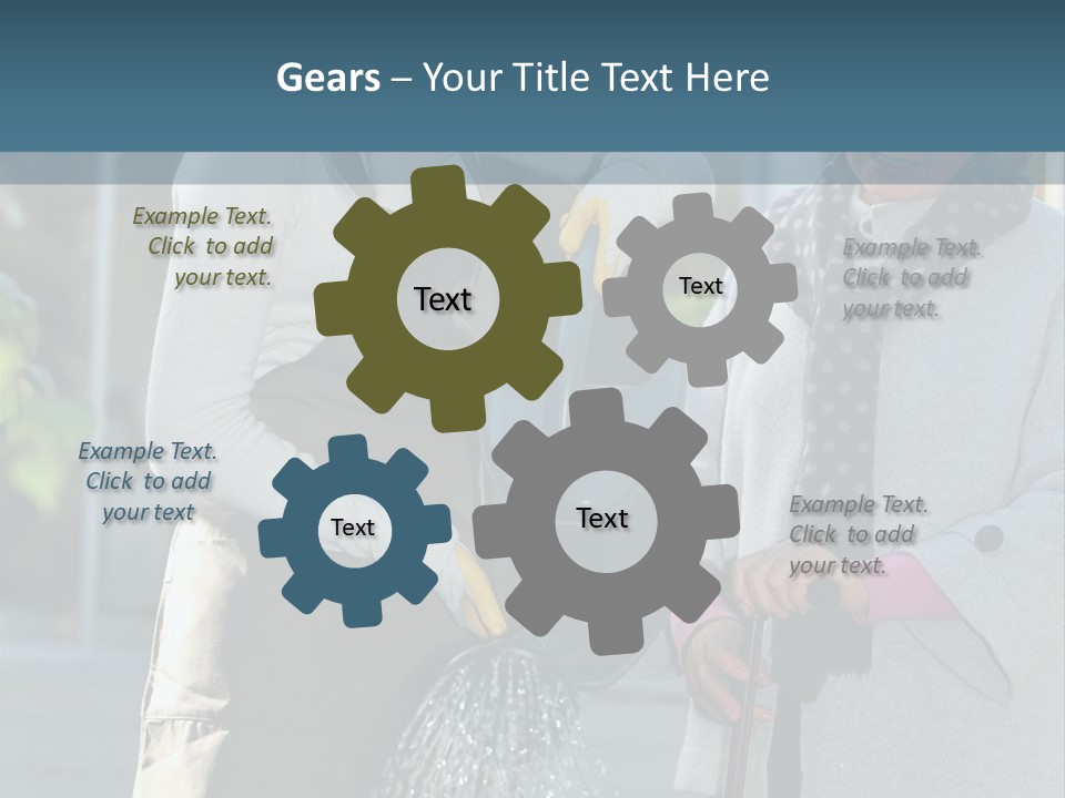 Daughter Frontview Helping PowerPoint Template