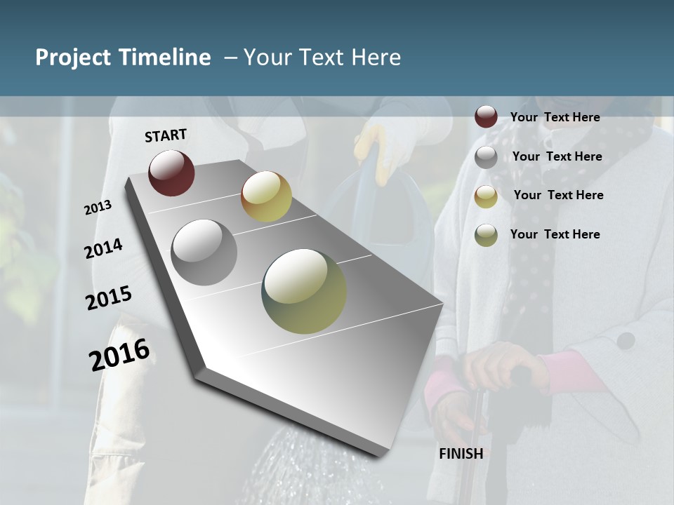 Daughter Frontview Helping PowerPoint Template