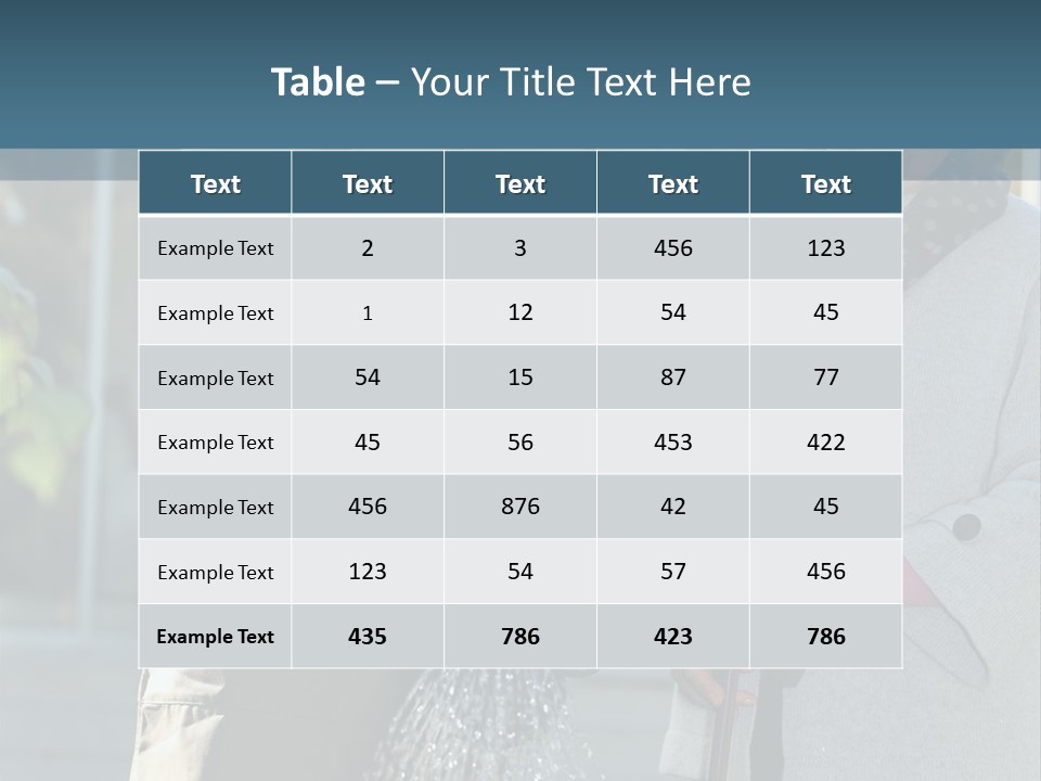 Daughter Frontview Helping PowerPoint Template