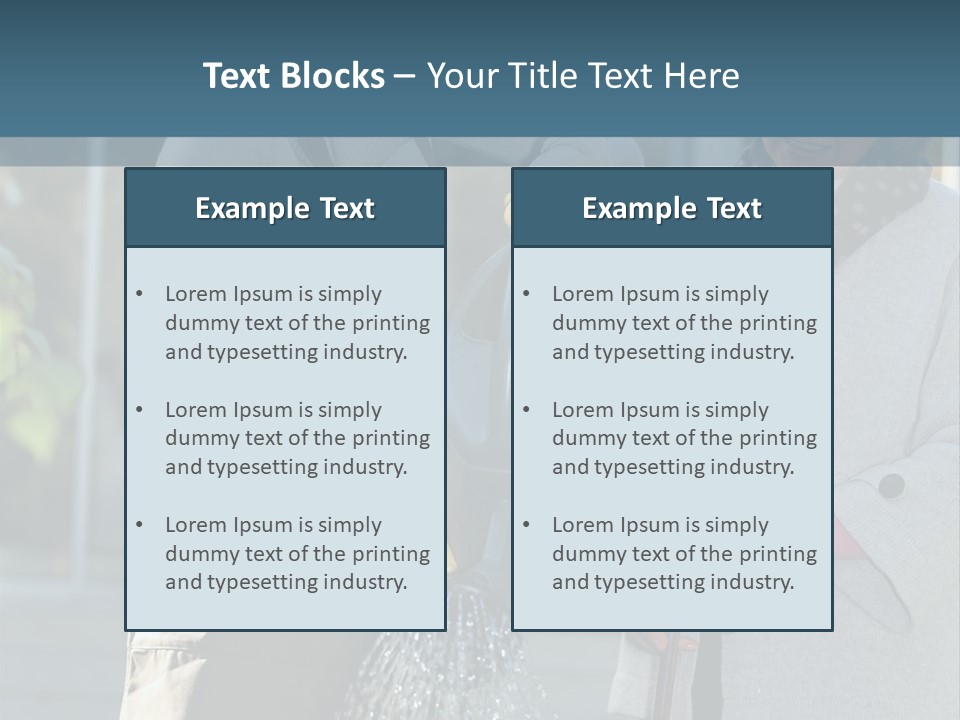 Daughter Frontview Helping PowerPoint Template