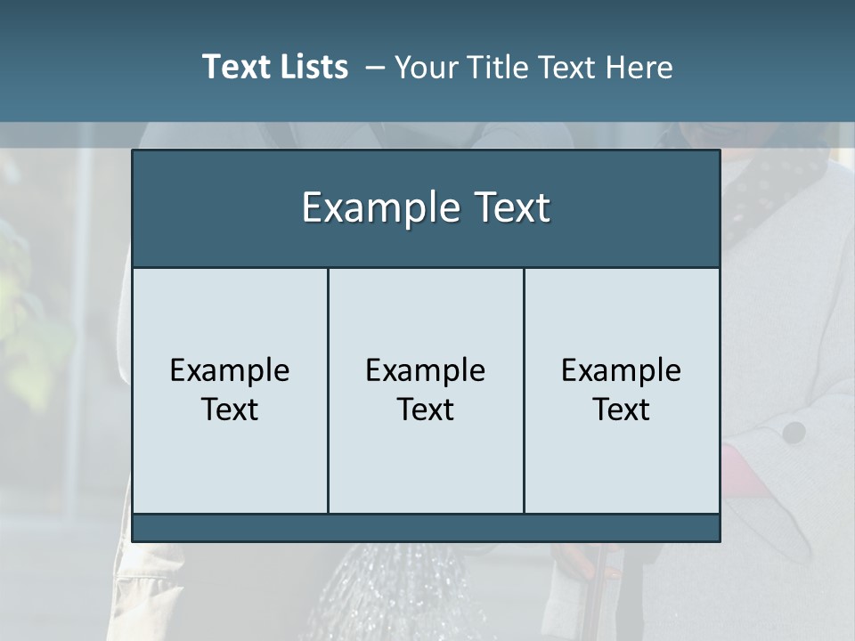 Daughter Frontview Helping PowerPoint Template