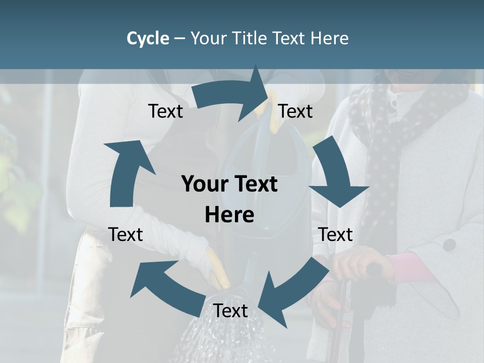 Daughter Frontview Helping PowerPoint Template