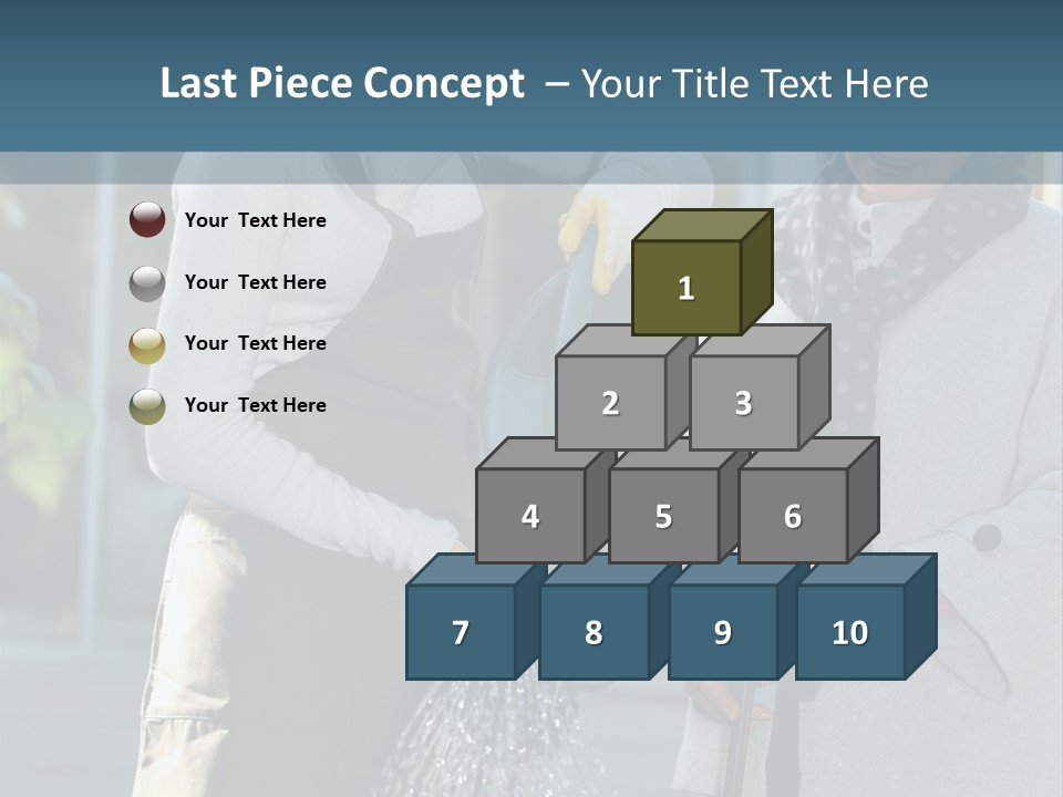 Daughter Frontview Helping PowerPoint Template