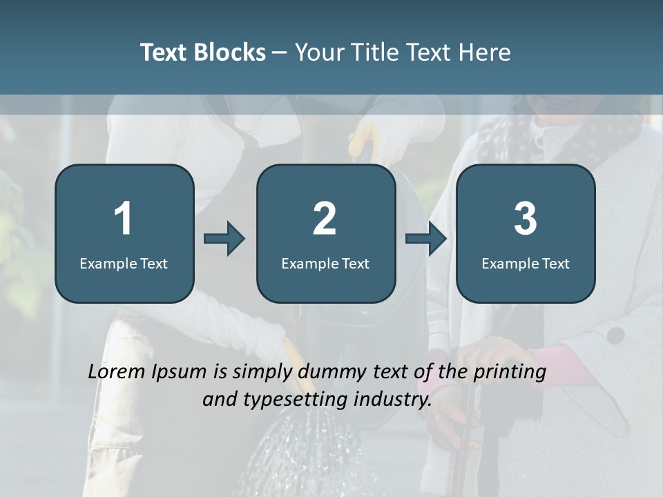 Daughter Frontview Helping PowerPoint Template