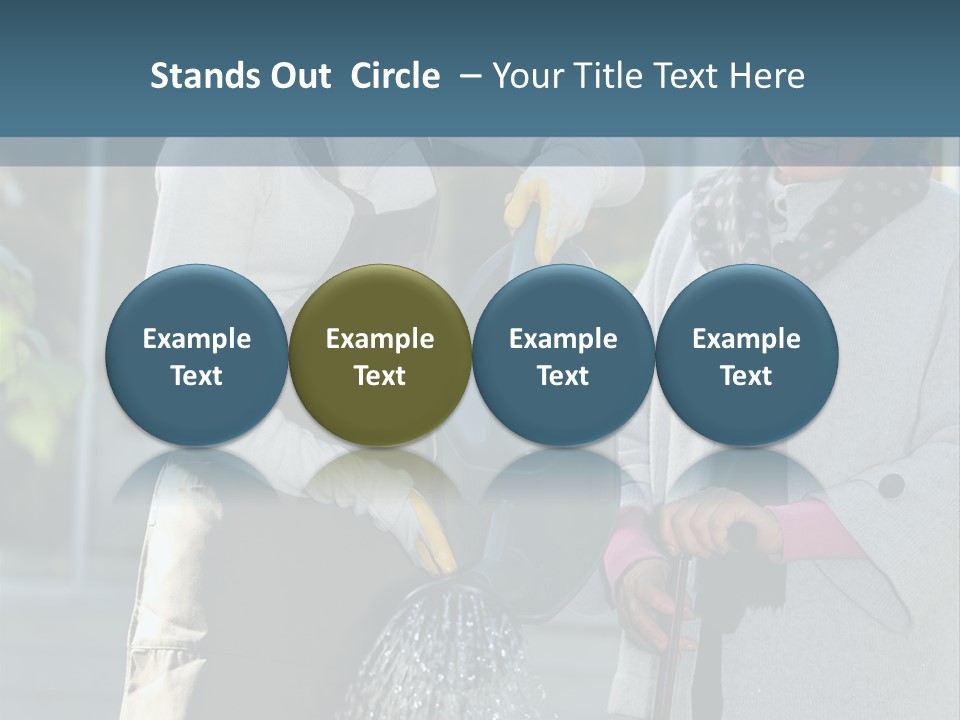 Daughter Frontview Helping PowerPoint Template