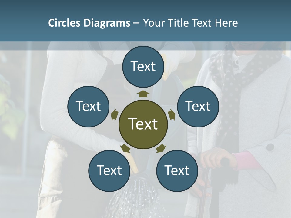 Daughter Frontview Helping PowerPoint Template