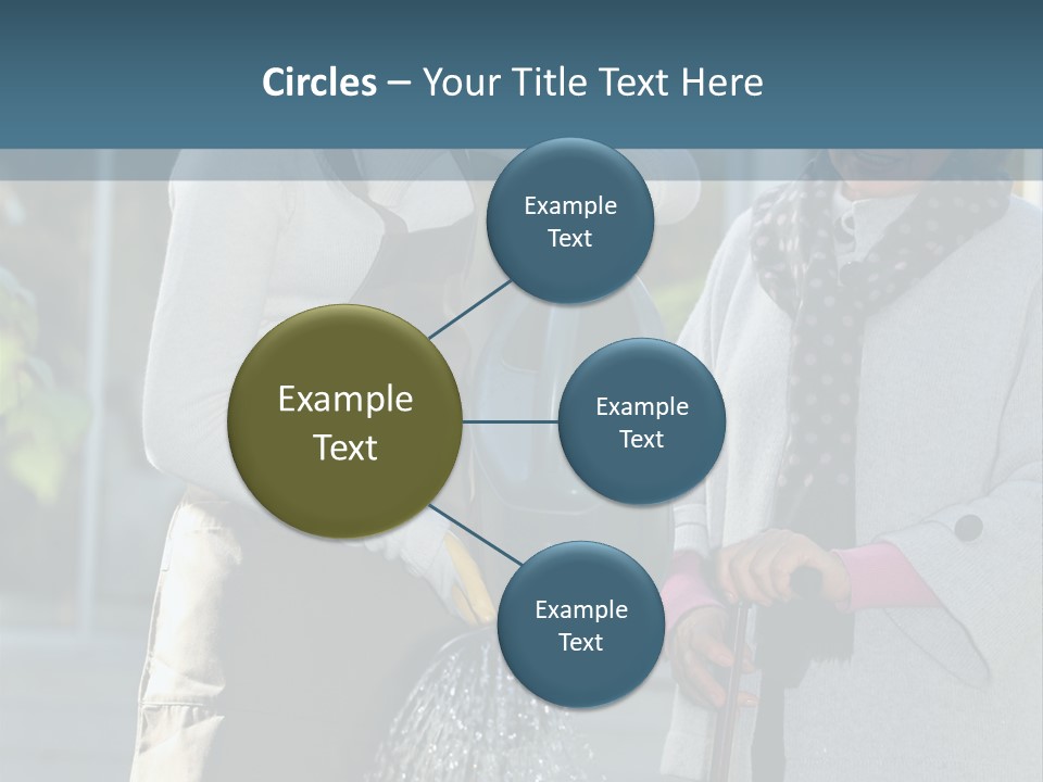 Daughter Frontview Helping PowerPoint Template