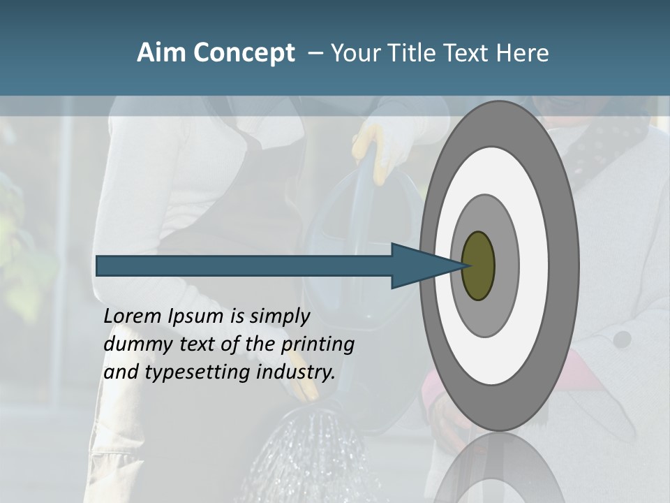 Daughter Frontview Helping PowerPoint Template