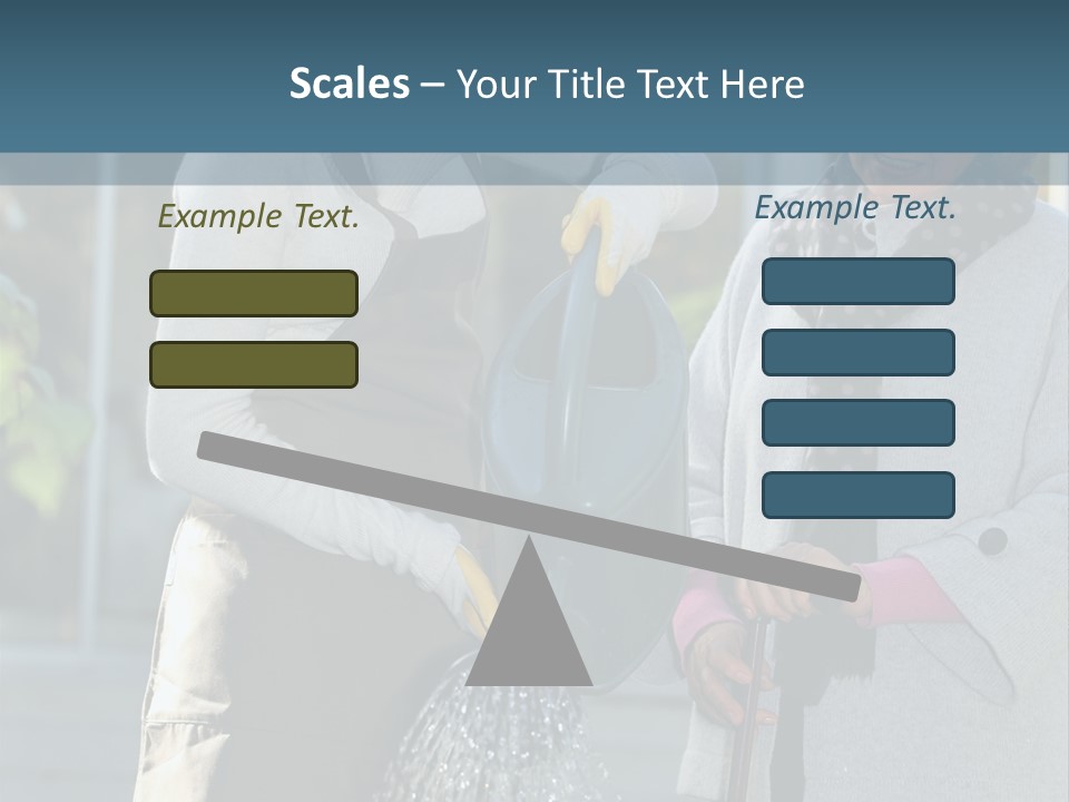 Daughter Frontview Helping PowerPoint Template