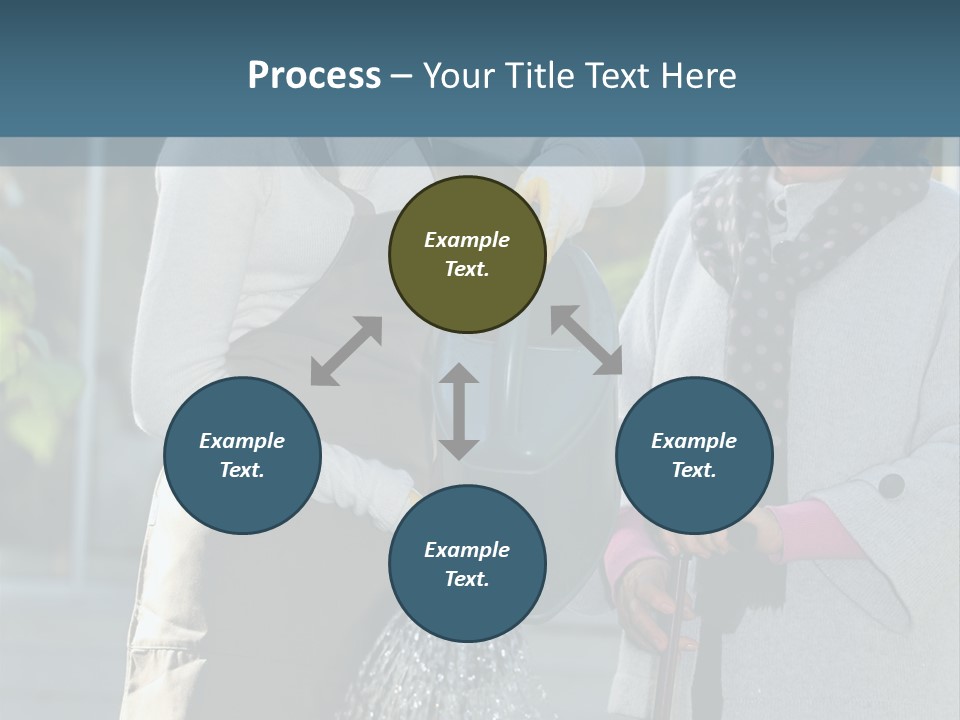 Daughter Frontview Helping PowerPoint Template