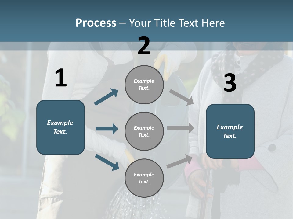 Daughter Frontview Helping PowerPoint Template