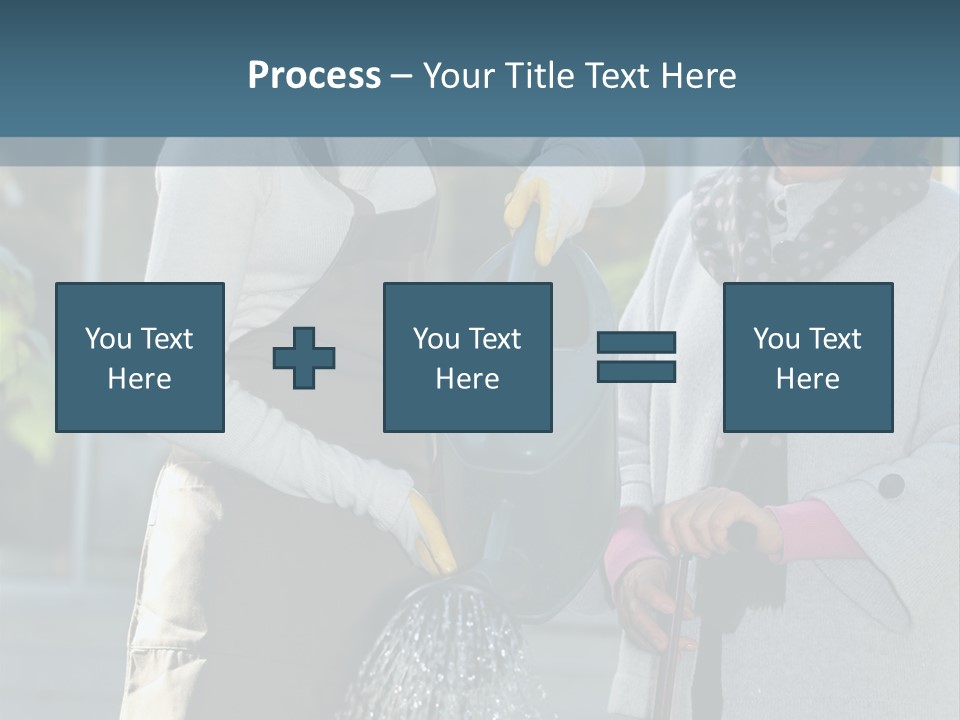 Daughter Frontview Helping PowerPoint Template
