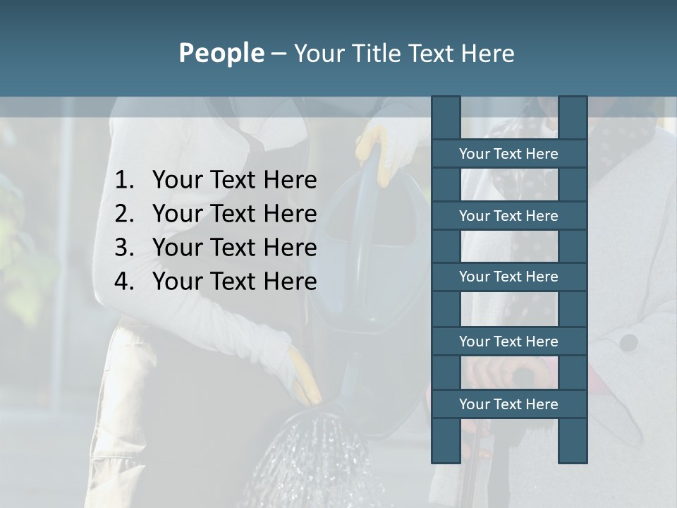 Daughter Frontview Helping PowerPoint Template