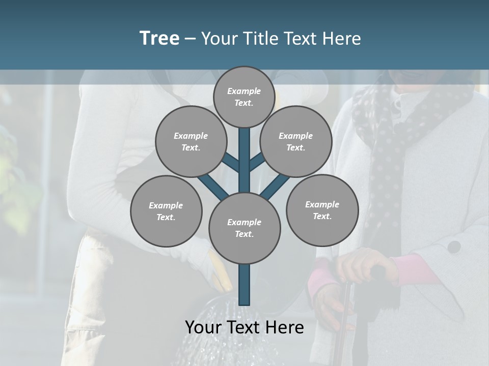 Daughter Frontview Helping PowerPoint Template