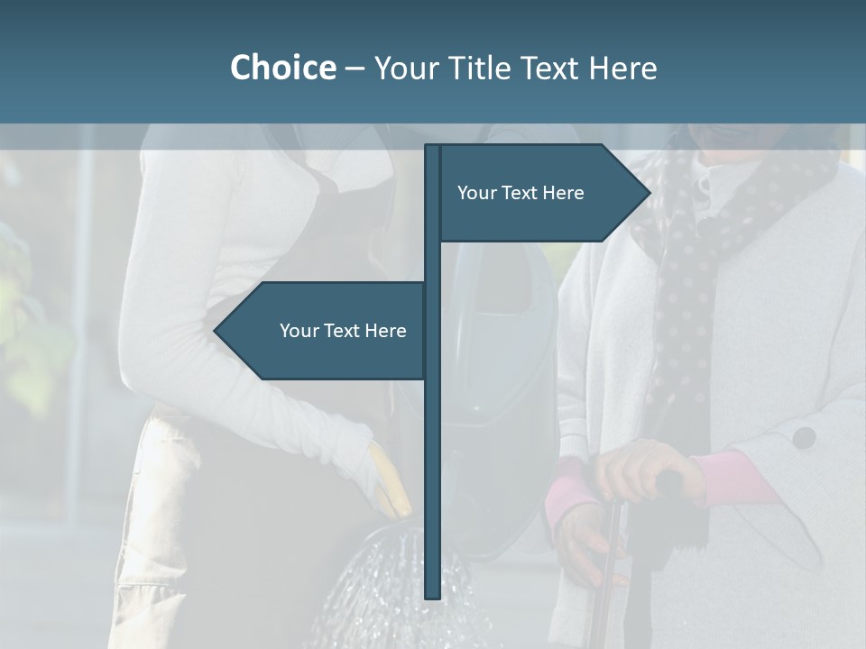 Daughter Frontview Helping PowerPoint Template