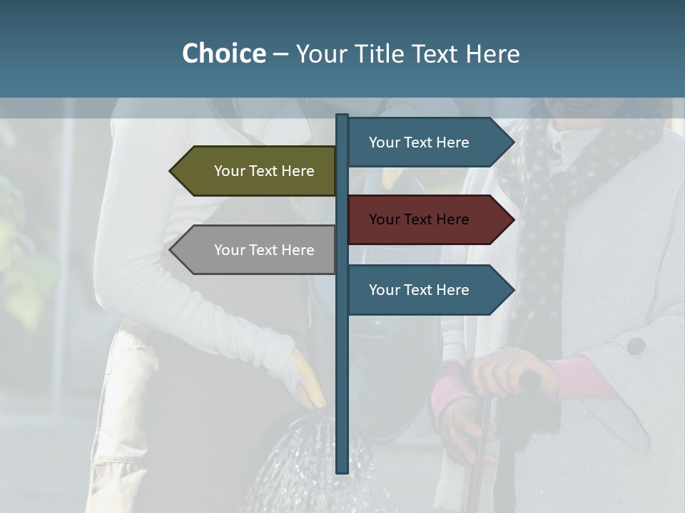 Daughter Frontview Helping PowerPoint Template