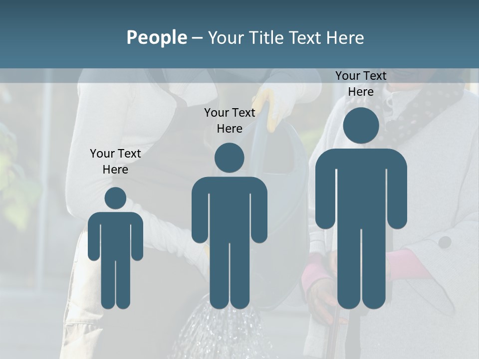 Daughter Frontview Helping PowerPoint Template