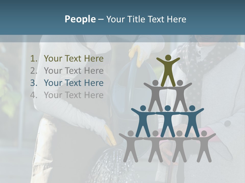 Daughter Frontview Helping PowerPoint Template