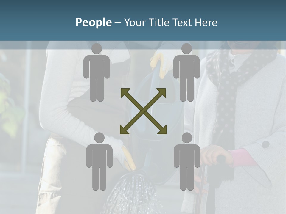 Daughter Frontview Helping PowerPoint Template