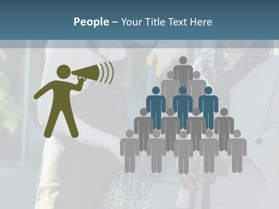 Daughter Frontview Helping PowerPoint Template