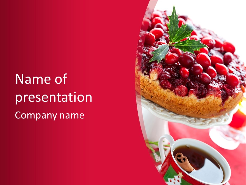 Cake Nobody Berry PowerPoint Template