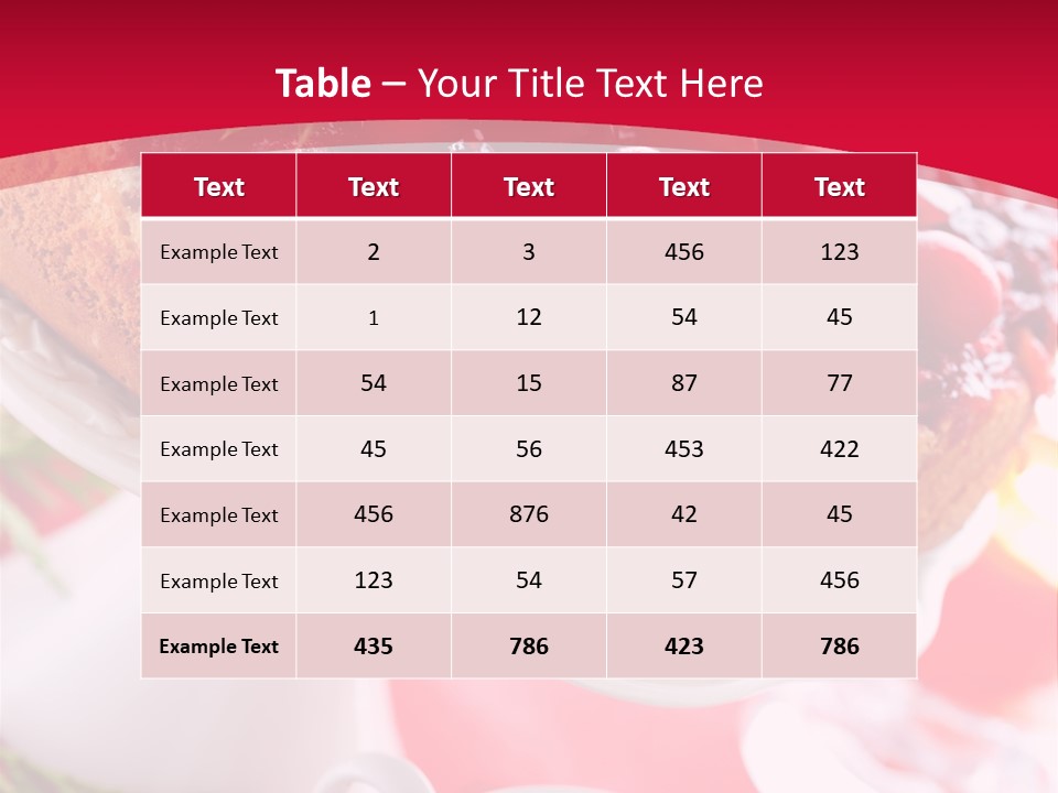 Cake Nobody Berry PowerPoint Template