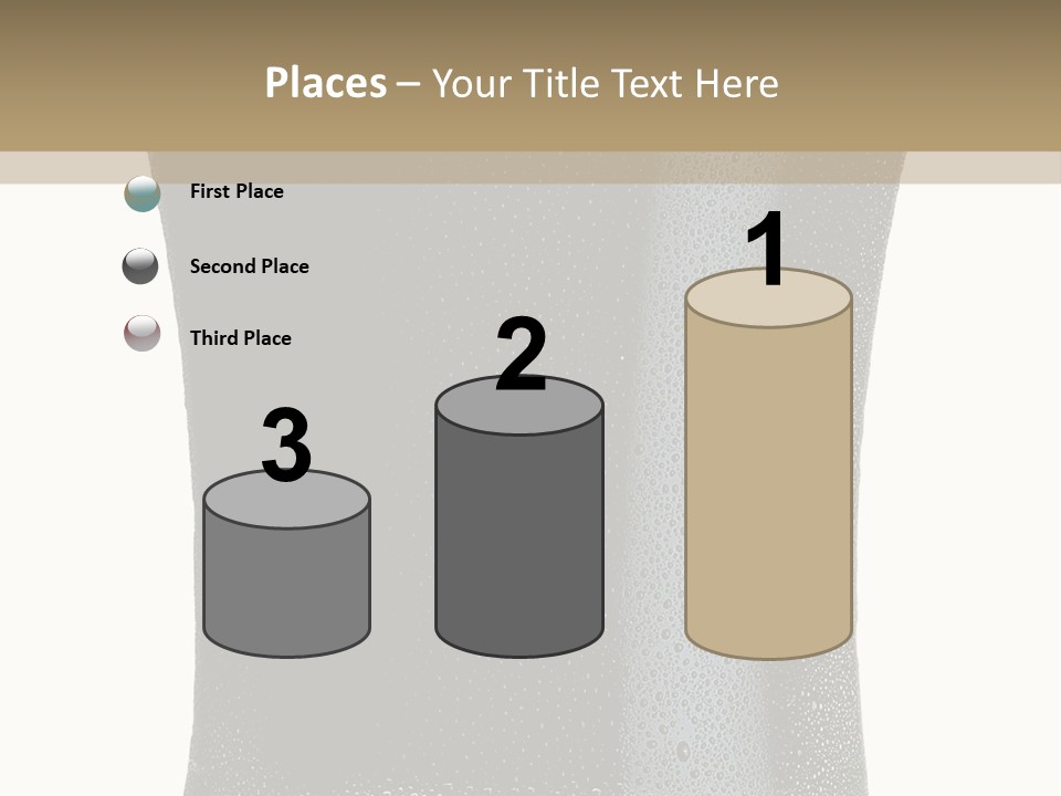 Foam Head Bartender PowerPoint Template