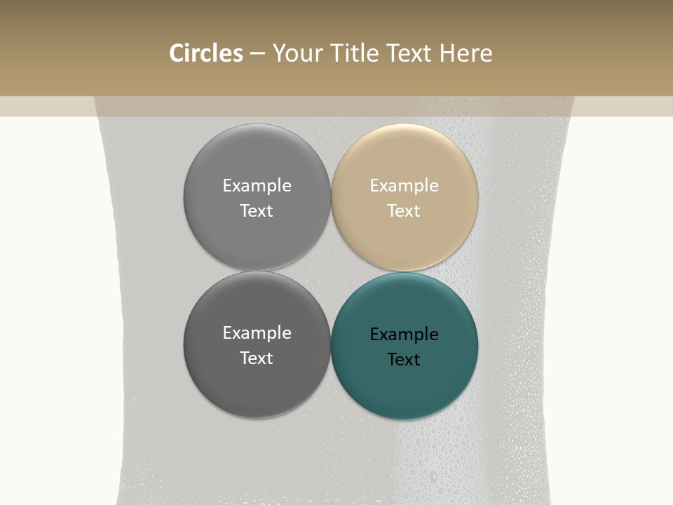 Foam Head Bartender PowerPoint Template